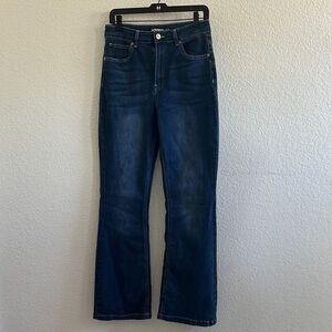 Dollhouse Dark Blue Boot Cut Jeans Curvy Collection